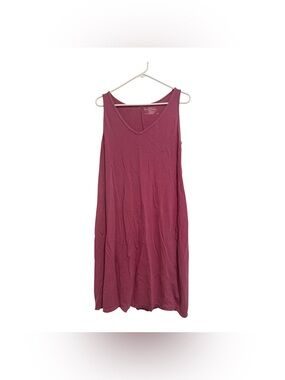Felina Sleeveless V-Neck Cotton Modal Blend Casual Tank Dress, Style C5299B2